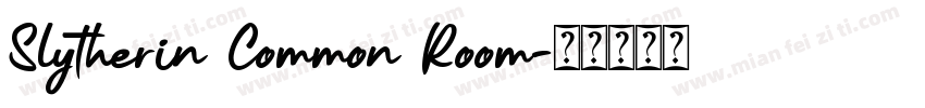 Slytherin Common Room字体转换